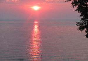 ocean sunset photo